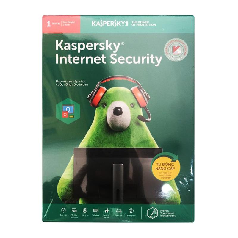 Bảng giá Phần mềm diệt virus Kaspersky Internet Security 1PC Phong Vũ