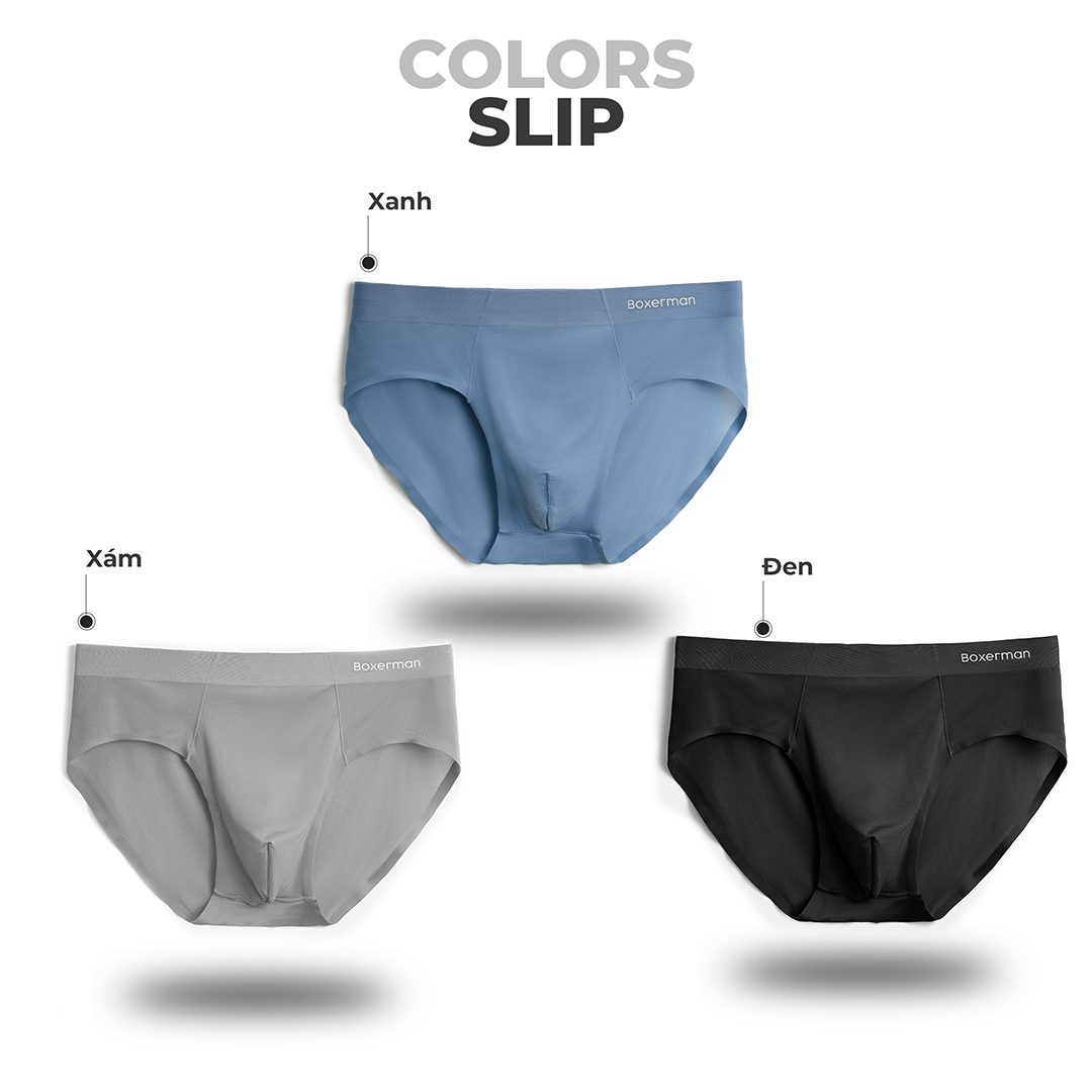 Combo 3 quần sịp tam giác SLIP thun lạnh cao cấp BOXERMAN