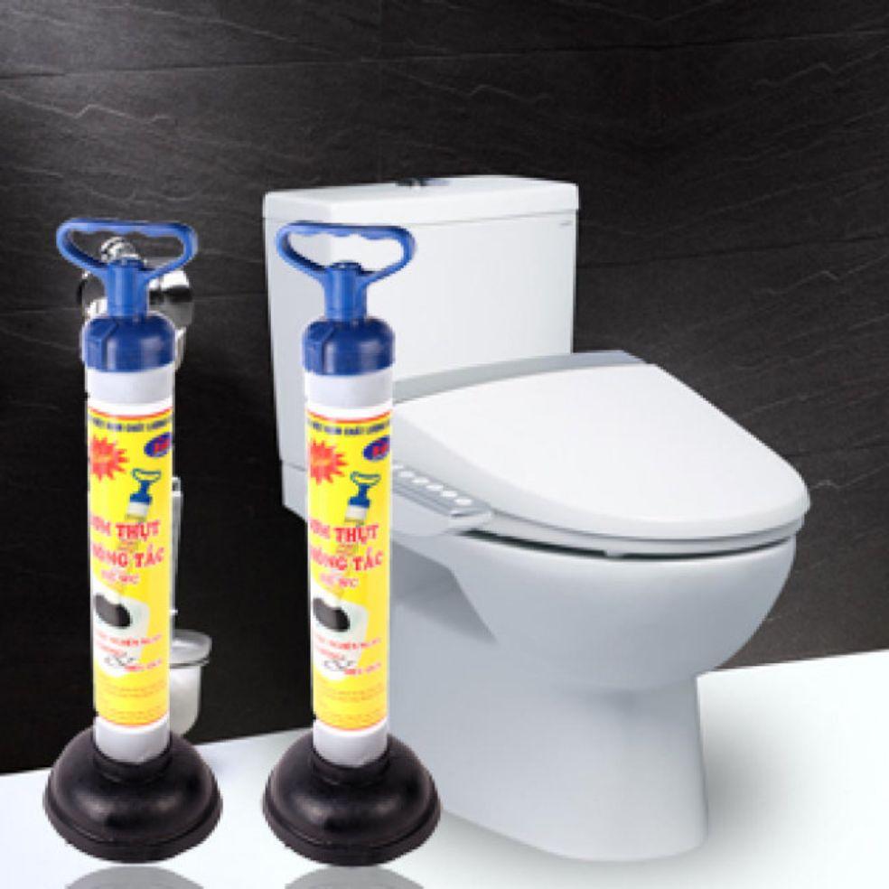 Cây bơm thụt thông tắc bồn cầu