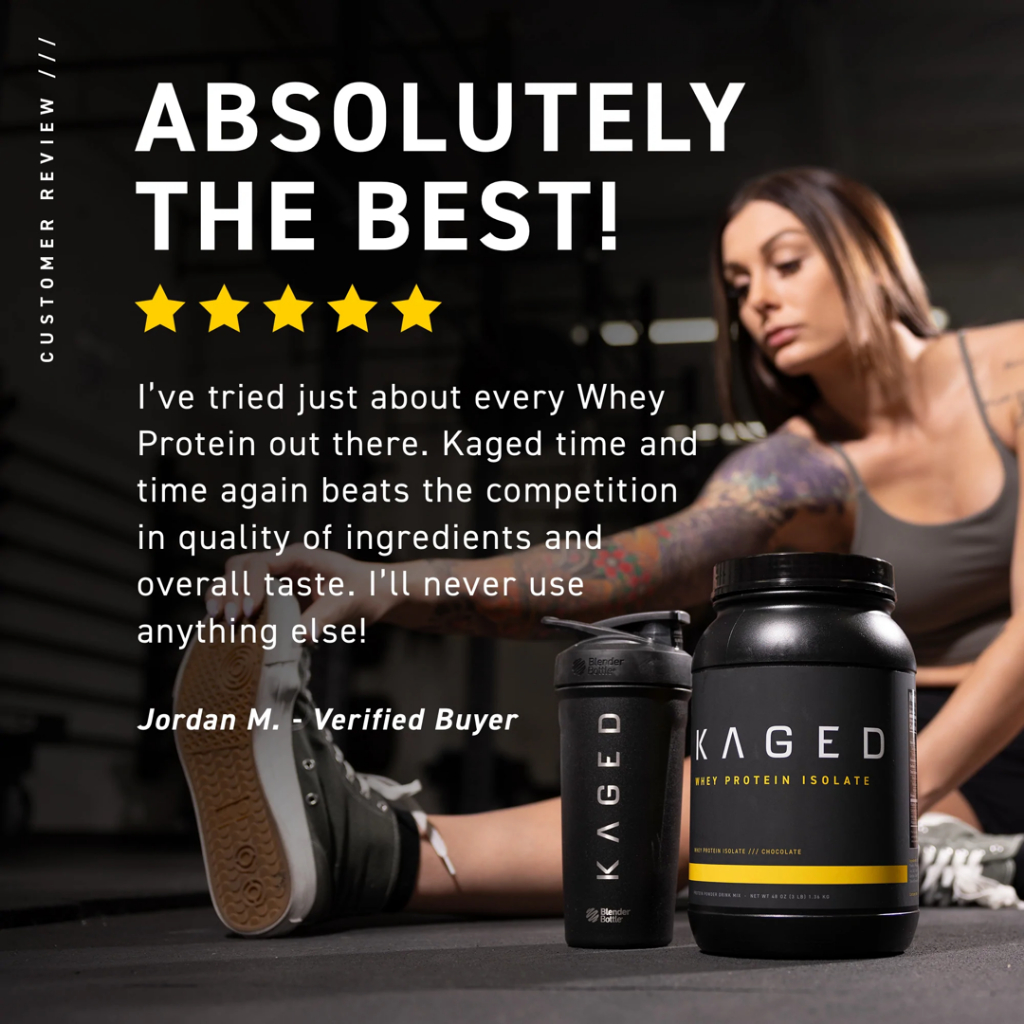 Prohydrolase Whey Protein Isolate bổ sung đạm KAGED 3lbs 44 lần dùng