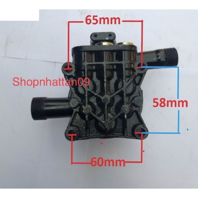 bộ đầu bơm áp lực máy rửa xe mini (không kèm rơ le điện)