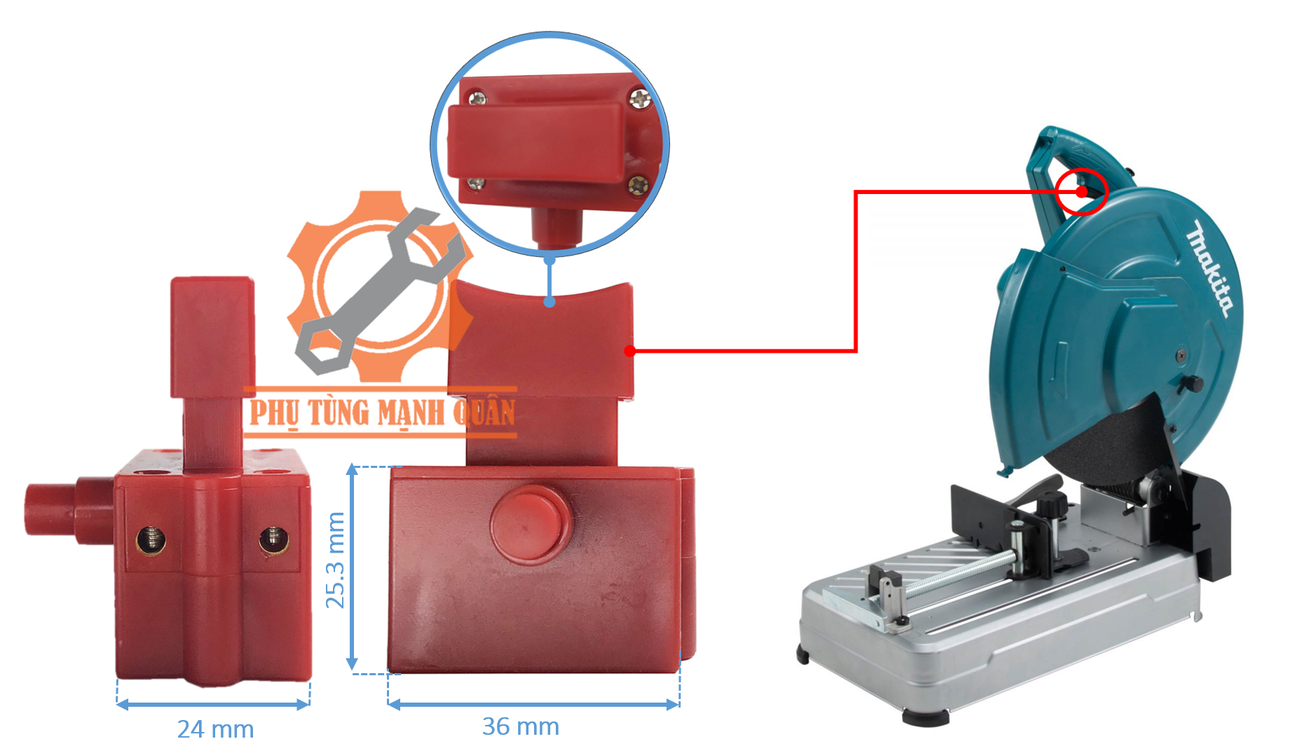 Công tắc máy cắt sắt