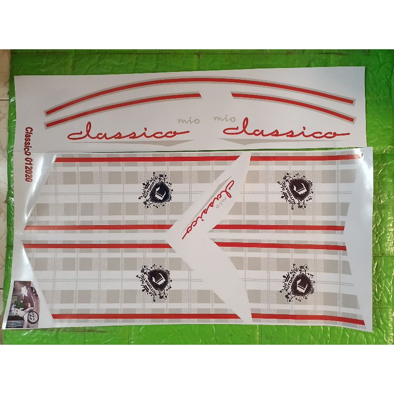 Bộ tem mio Classico màu trắng bạc hàng nhập Thái Lan