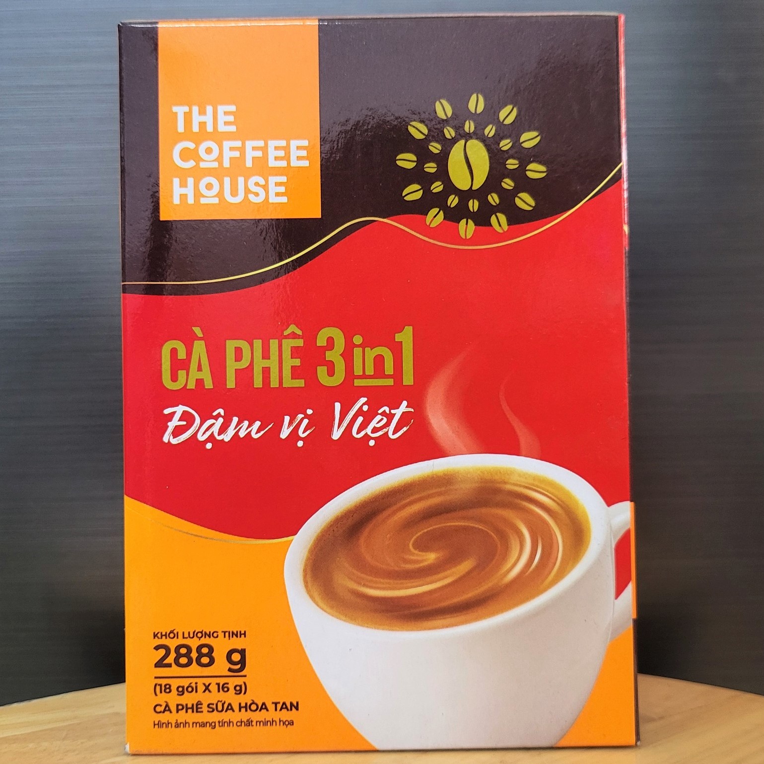 Hộp đỏ - the coffee house 288g / 18 gói - cà phê 3 in 1 đậm vị việt instant coffee