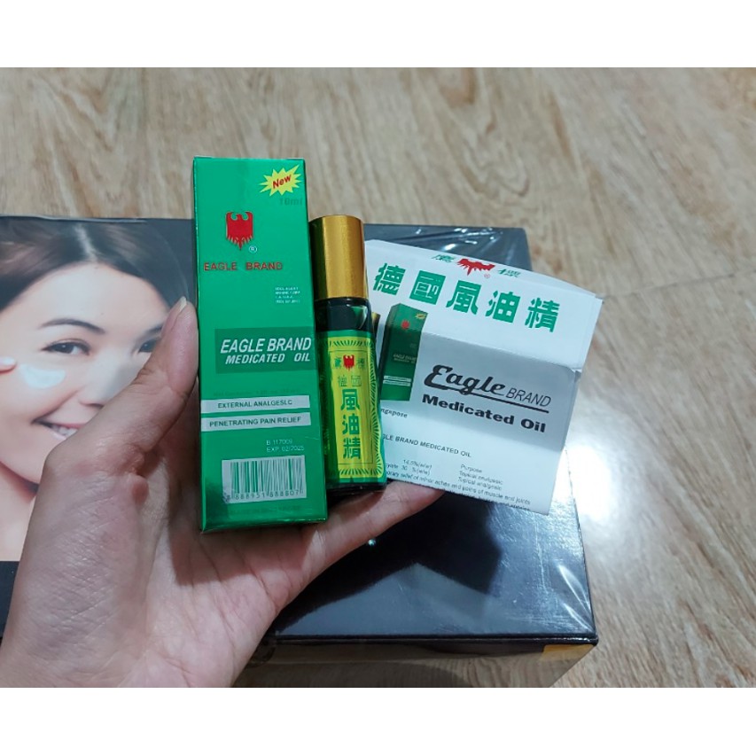 Combo 3 chai dầu lăn xanh 12ml singapore