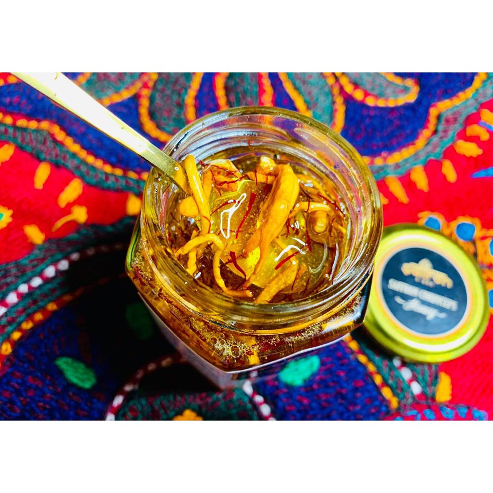 Saffron ngâm mật ong đông trùng hạ thảo