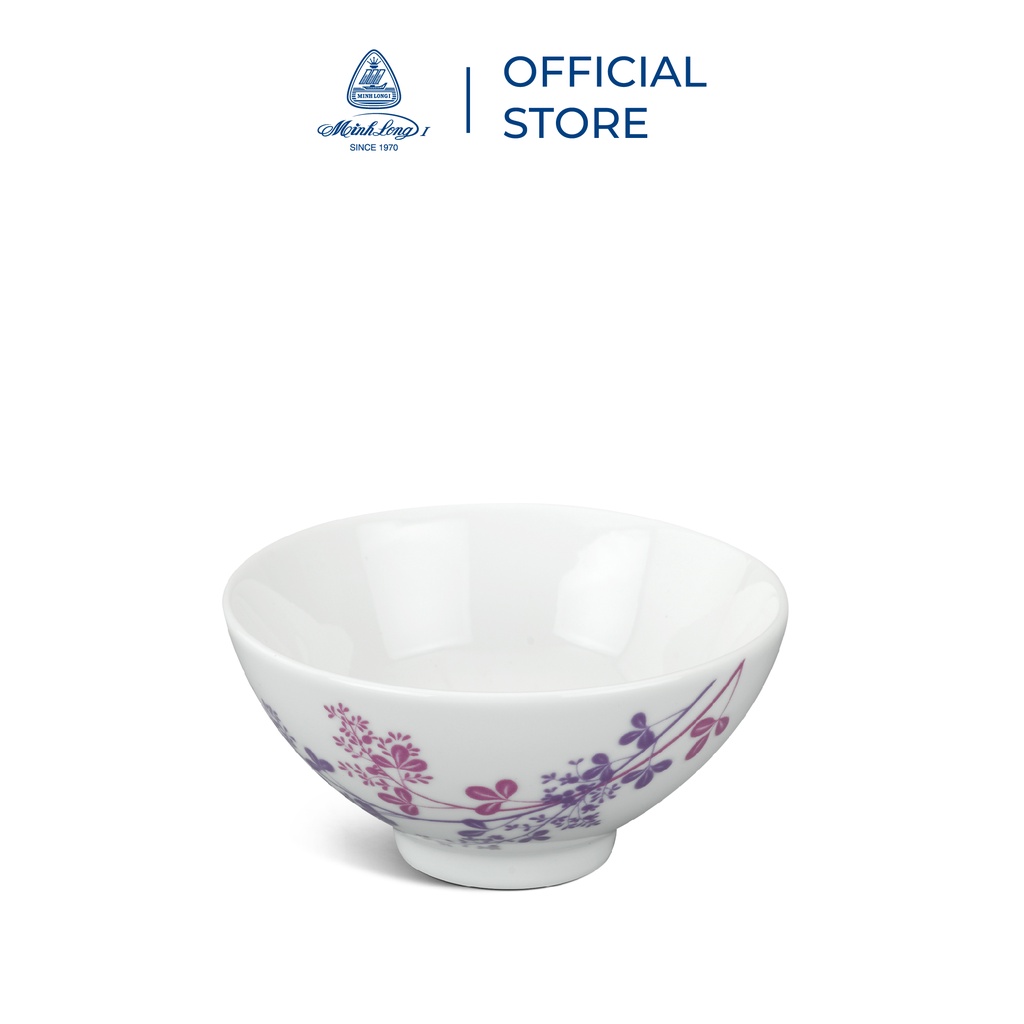[QUÀ TẶNG ĐƠN 600K] Bộ Chén Dĩa Sứ Minh Long 9 Sản Phẩm - Cỏ Tím