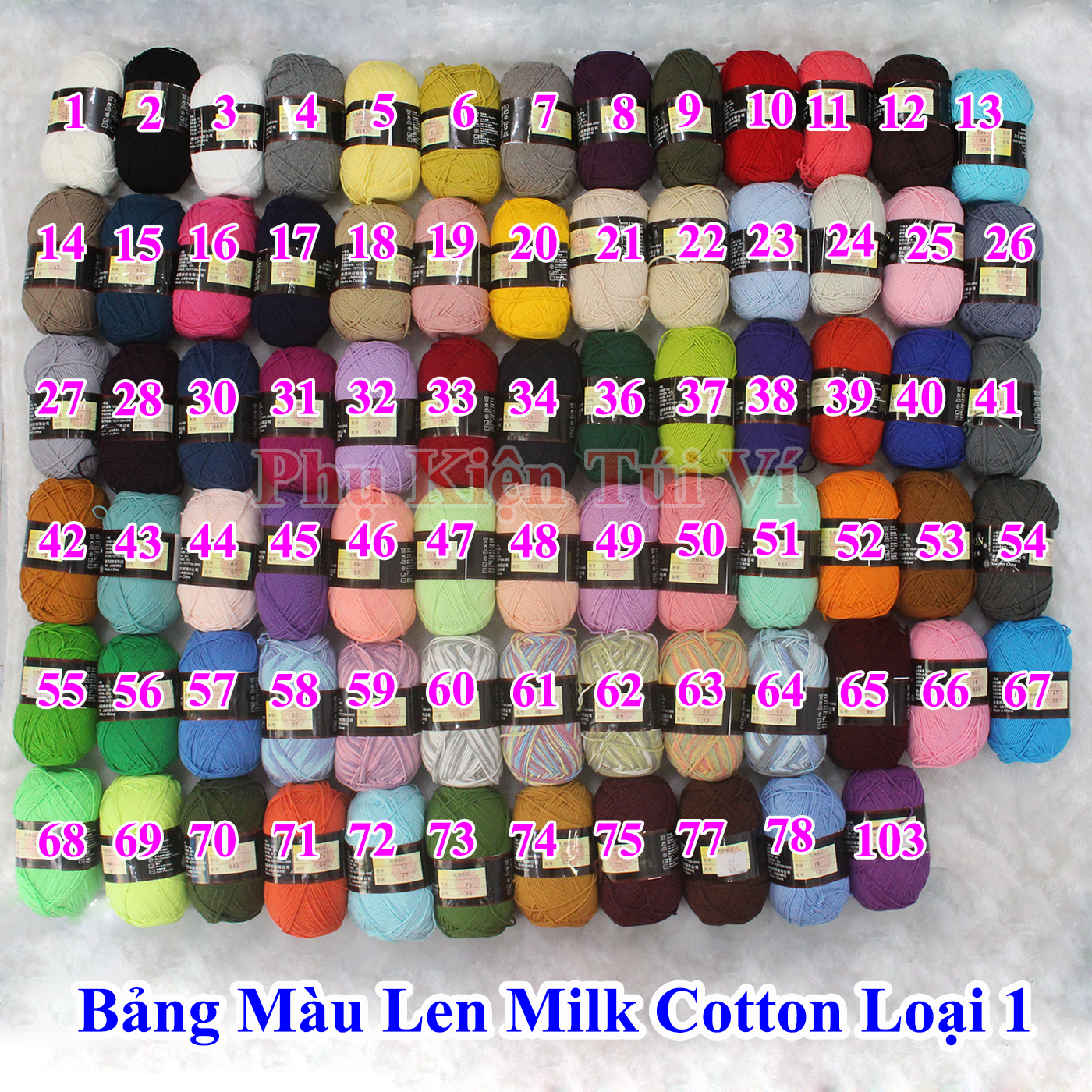 Len Milk Cotton Loại 1 (70k/1 cuộn)