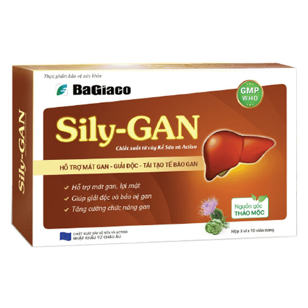 Sily-Gan - Hỗ trợ tăng cường chức năng gan, giúp làm mát gan hộp 3 vỉ x 10
