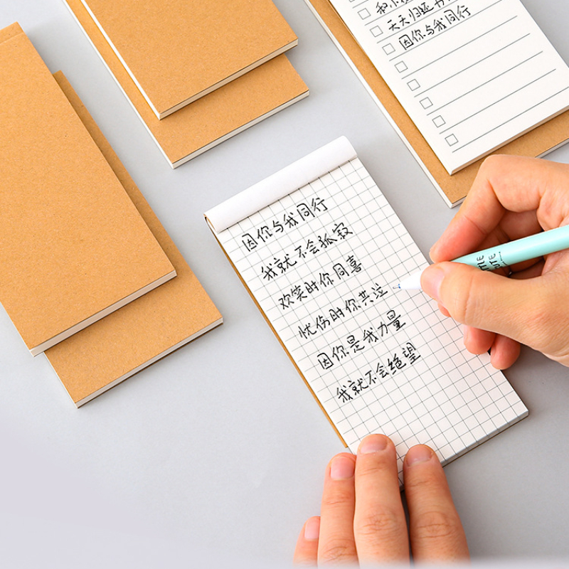 50 tờ Sổ ghi chú bỏ túi chất liệu giấy kraft tiện dụng-HAUSE
