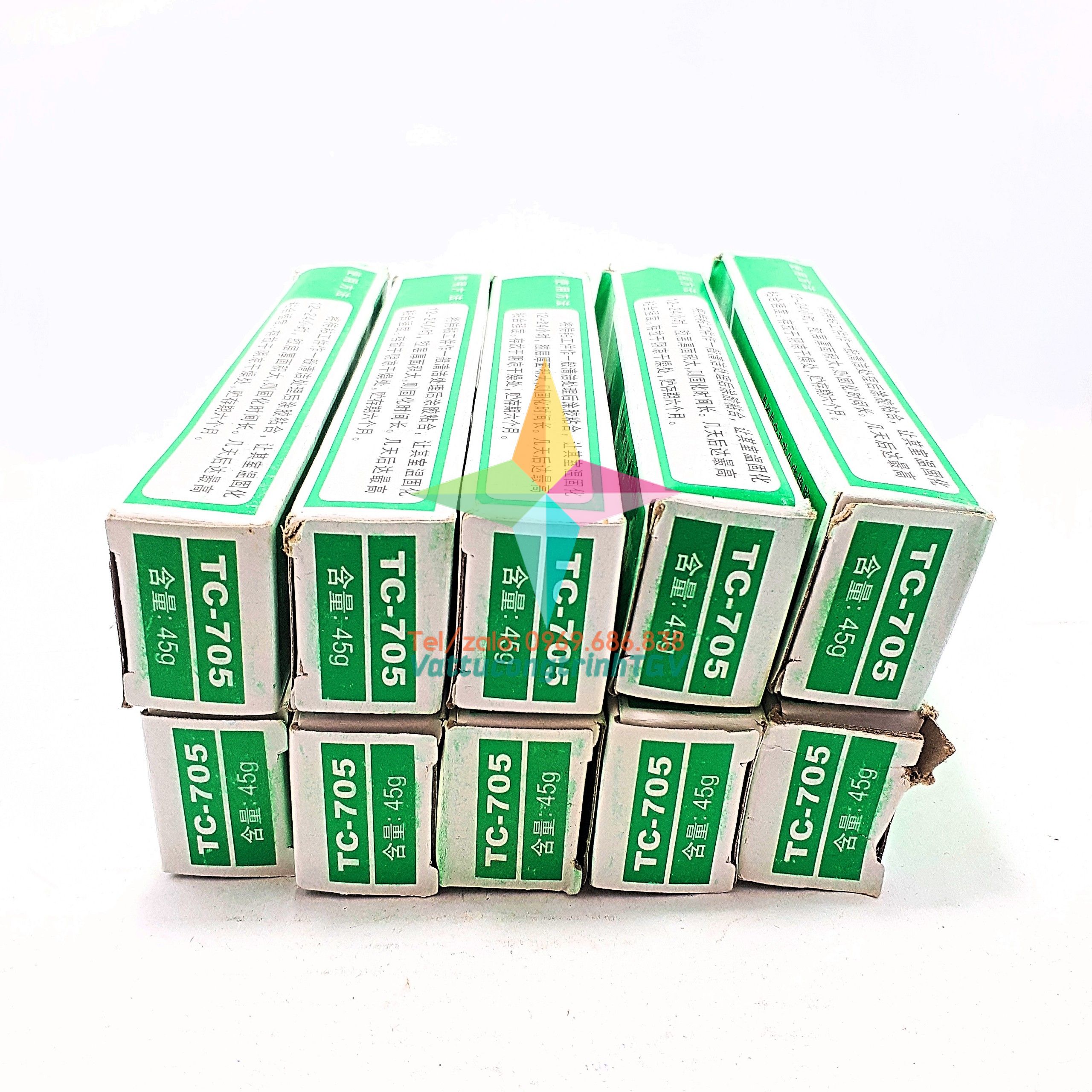 Combo 10 hộp keo đổ mạch TC 705(35g)