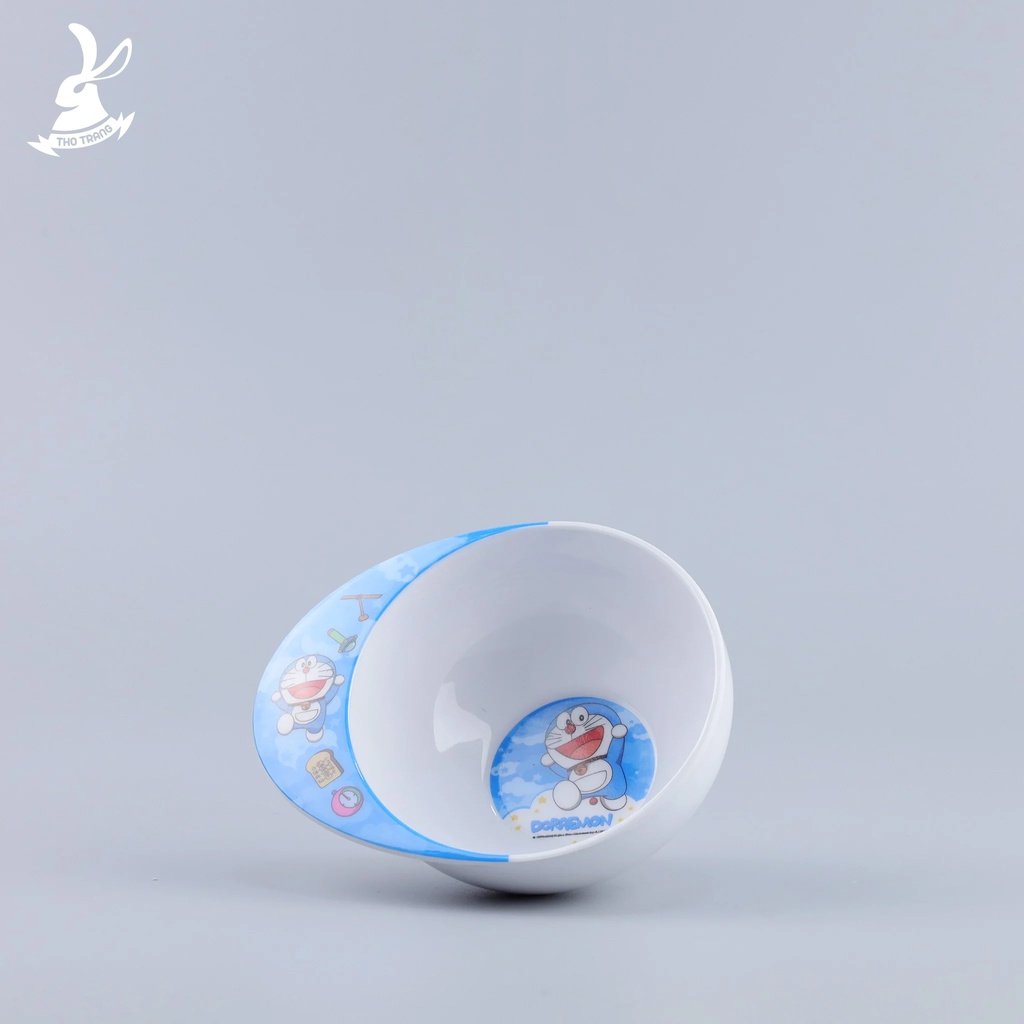 Bộ chén dĩa ăn dặm trẻ em hoa văn Doraemon Sky cao cấp thương hiệu Superware