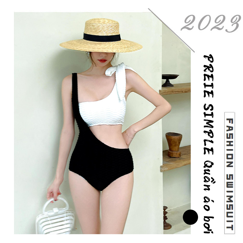 ❤ (CAO CẤP) Bikini 1 mảnh áo tắm liền thân đi biển tay dài khóa kéo che  khuyết điểm đồ bơi nữ kín đáo màu đen tôn dáng | Lazada.vn