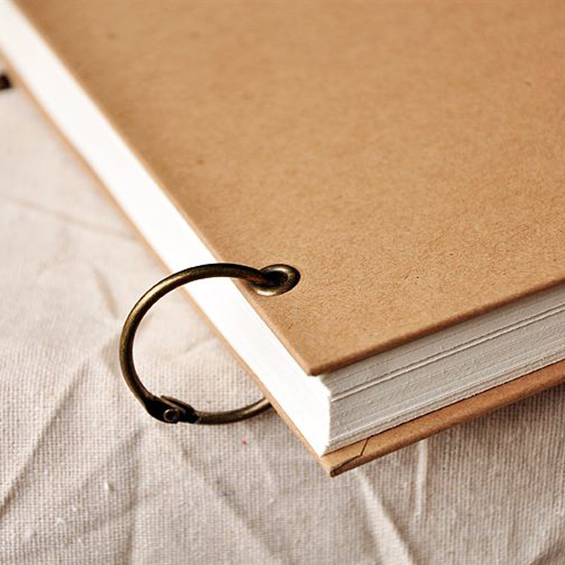 Móc sổ, album scrapbook màu đồng (size từ 2cm - 5cm) - Set 10 chiếc