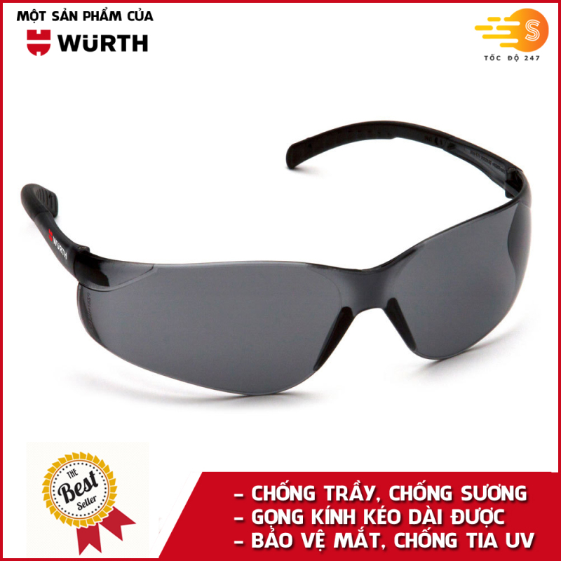 Kính bảo hộ mắt chống bụi và chống tia UV Wurth WU-KBH
