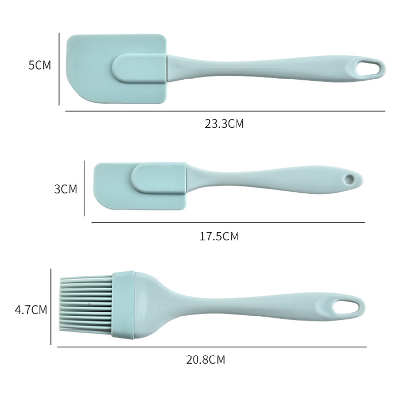 Bộ 3 dụng cụ làm bánh bằng silicon phới cọ trộn bột