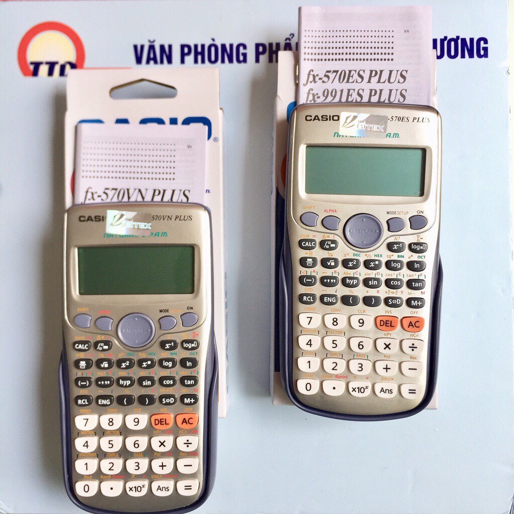 MÁY TÍNH CASIO 570VN PLUS VS MÁY TÍNH CASIO 570ES PLUS