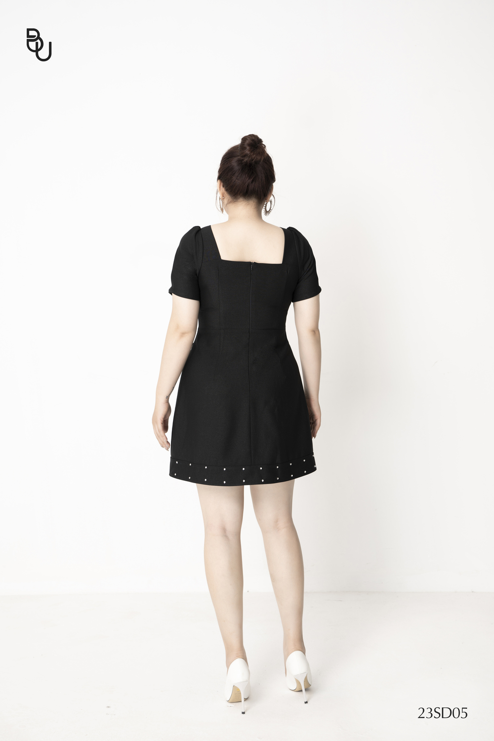 Đầm xoắn ngực gấu đính đá BIGSIZE (55kg đến 95kg) - 23SD05 - [BUStu Bigsize]