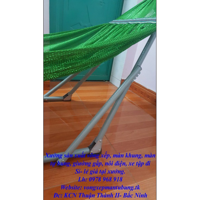 Võng xếp sơn tĩnh điện người lớn phi 32+Lưới( Ảnh thật)