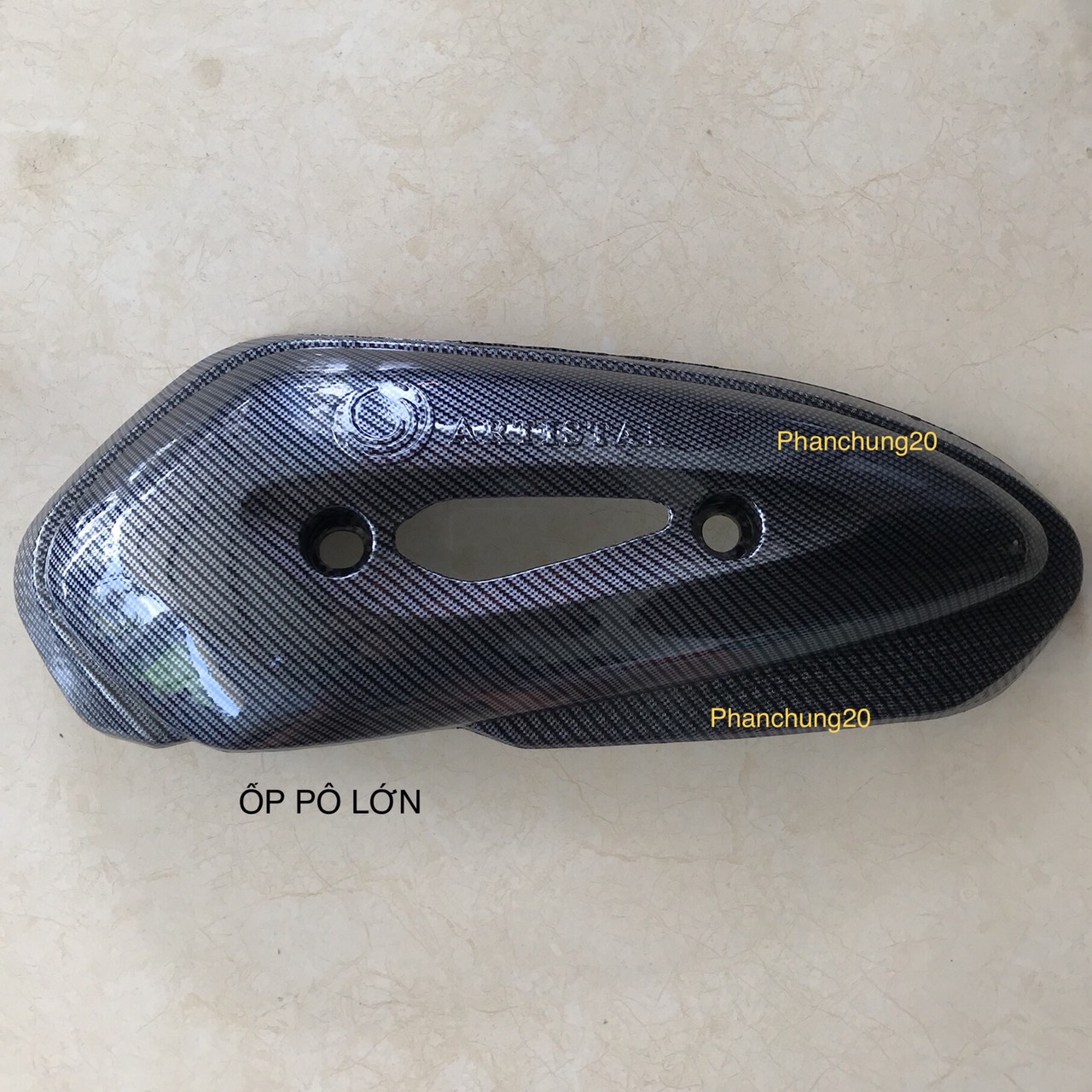 Ốp che pô dùng cho đời xe shmode 2013 2014 2015 2016 2017 2018 2019 cacbon