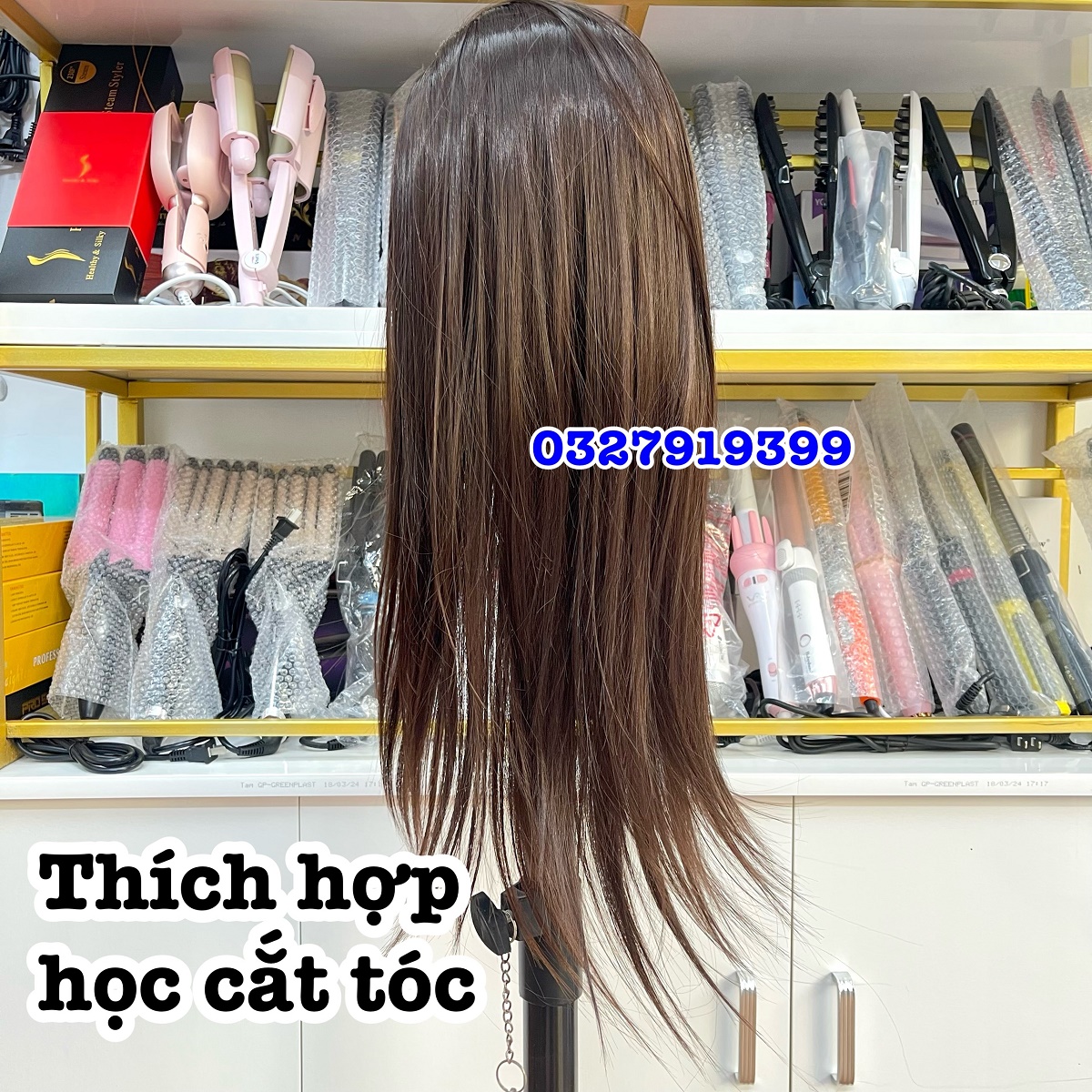Đầu canh học cắt tóc MX01 tóc dày mượt