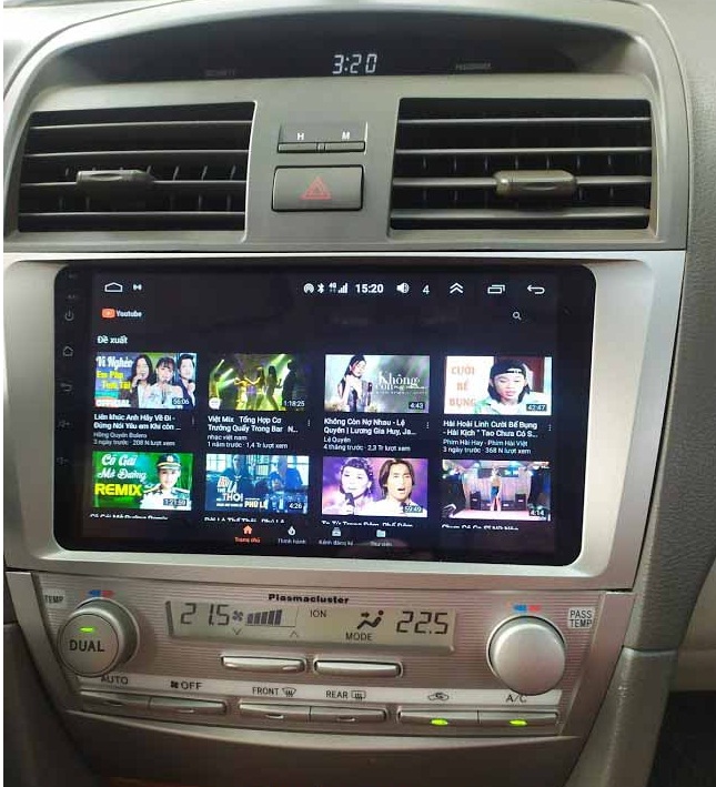 Mặt dưỡng màn hình android cho xe TOYOTA CAMRY 2008-2012