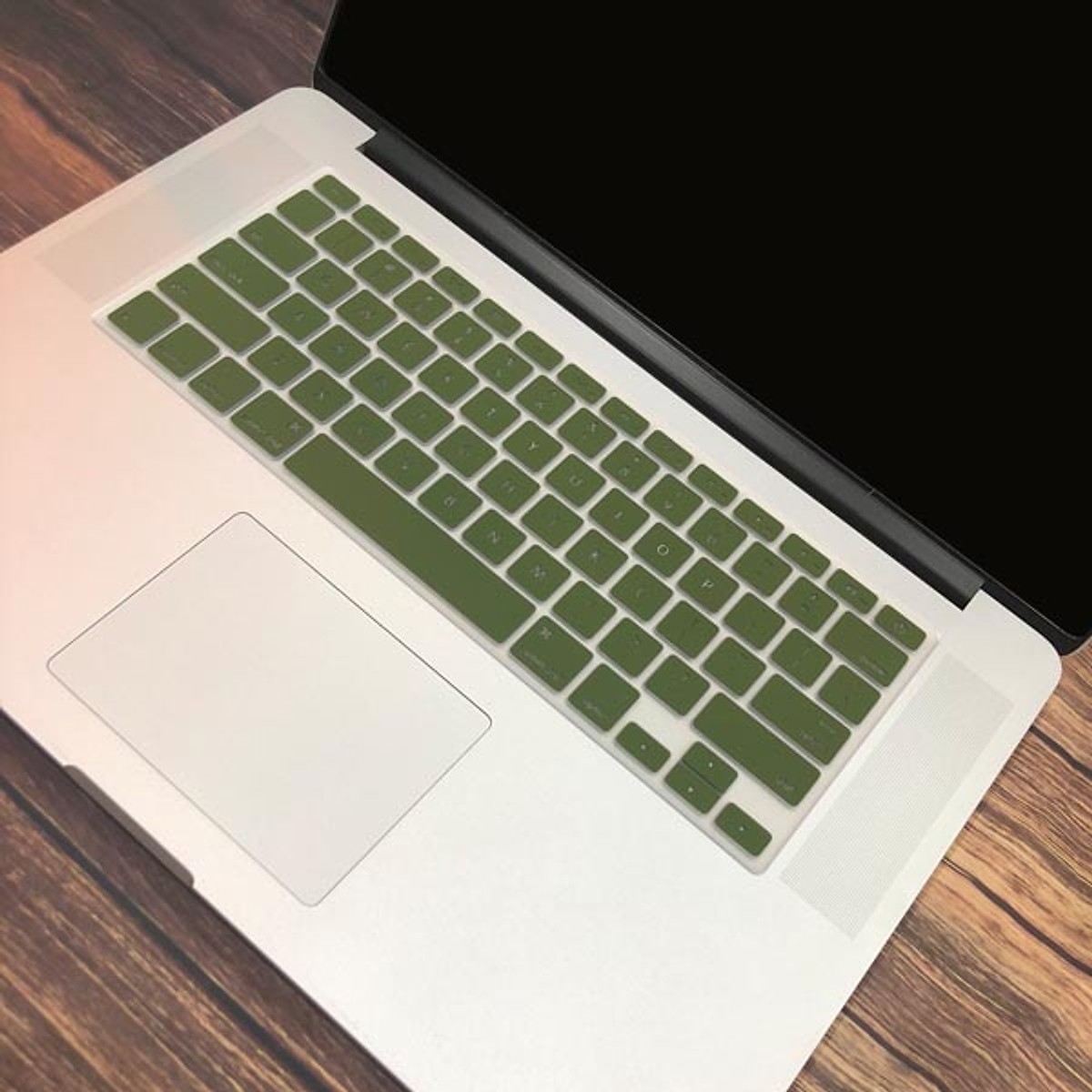 Combo Case ,Ốp + Phủ Phím Macbook Xanh Rêu ( Tặng Nút Chống Bụi )