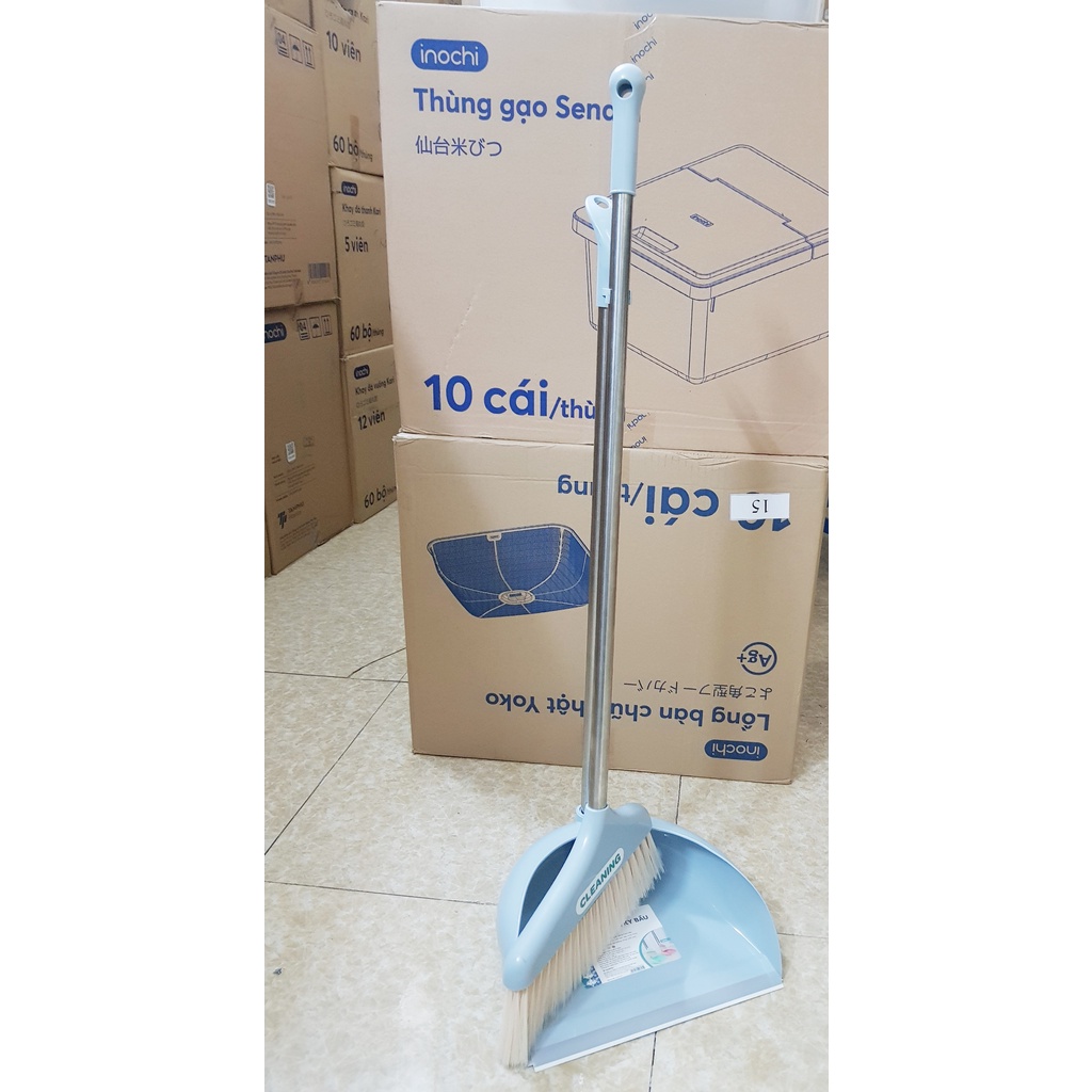 Bộ chổi và hót rác ky bầu inochi sản xuất theo tiêu chuẩn nhật bản
