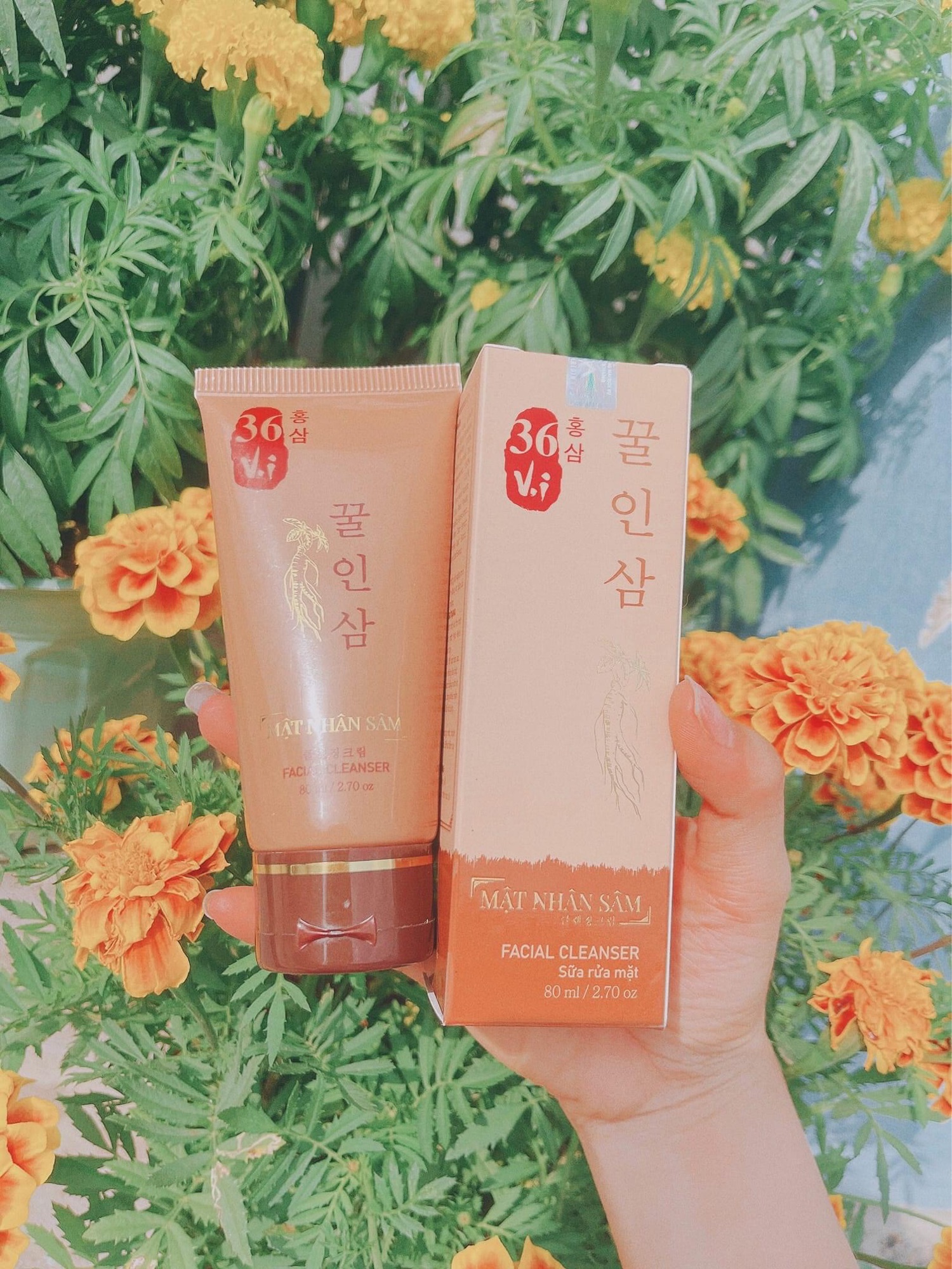 Sữa rửa mặt nhân sâm - cao sâm mụn đỏ 36 vị[Chính Hãng]