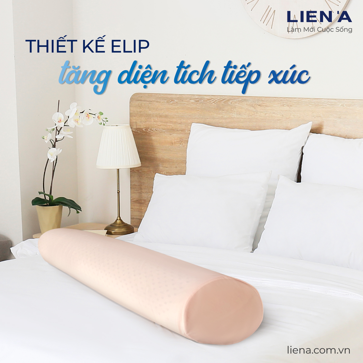 Gối ôm Liên Á (Trắng)