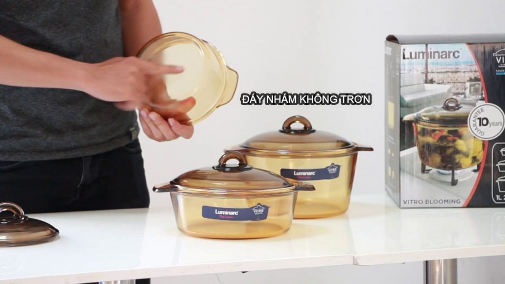 [HCM]Nồi thủy tinh Luminarc Vitro Blooming Amber 3L H6891