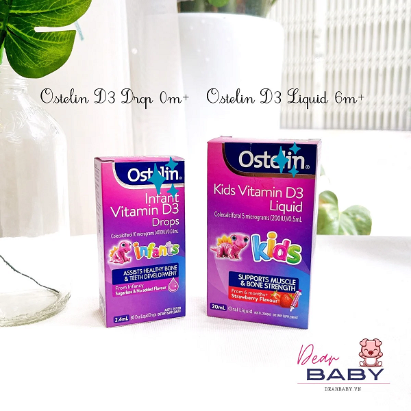 Ostelin Infant vitamin D3 Drop - D3 nhỏ giọt cho bé (0-6M)