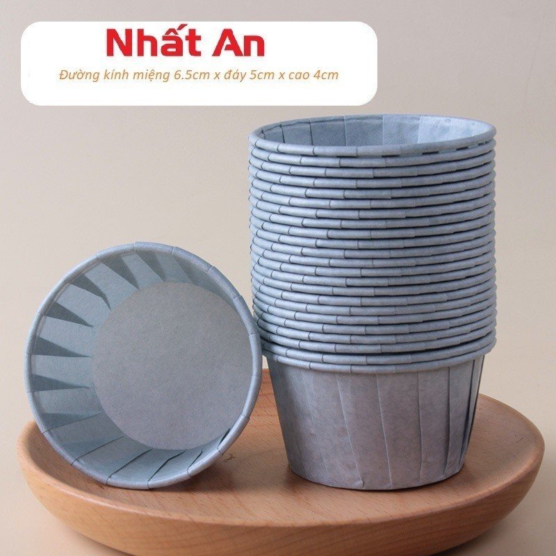 Cup giấy/ chén giấy nướng bánh muffin / cupcake - lốc 50 cái