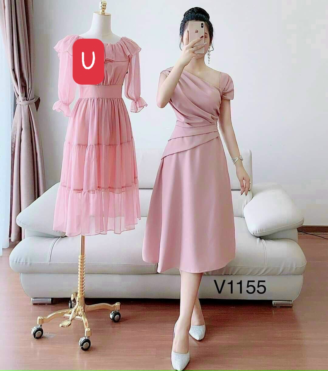 Đầm umi nữ uum34 chất vải umi thiết kế kiểu dáng sang trọng thời thượng quý phái thời trang - váy umi nữ dáng xòe xinh săn trẻ trung cat xinh