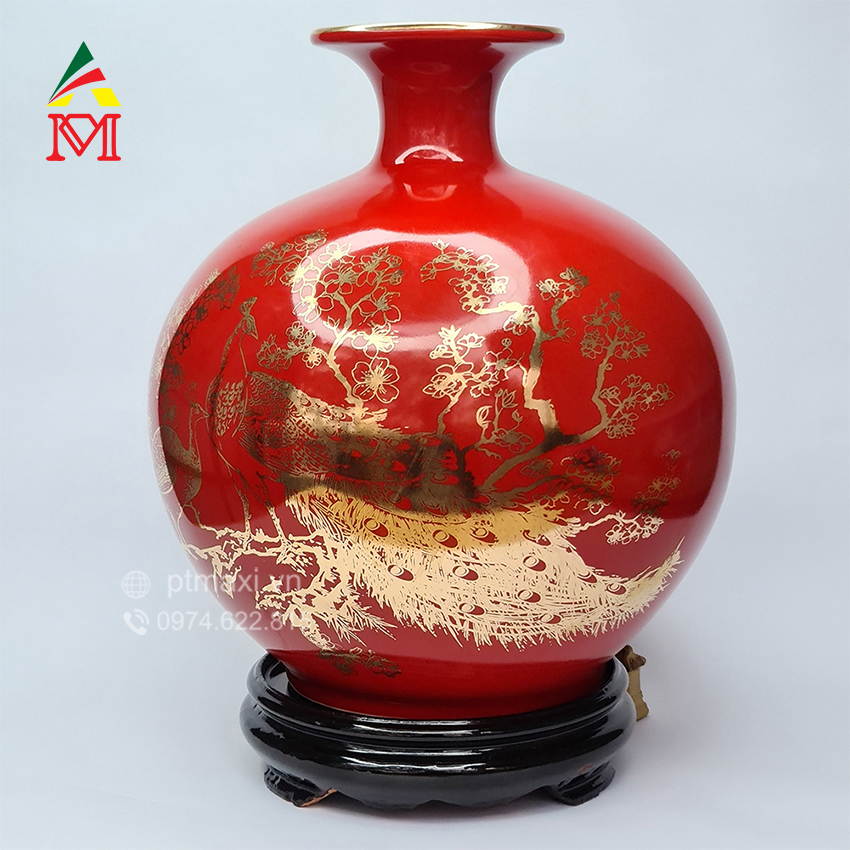 Bình Hút Lộc Tài Lộc Công Đào Đỏ