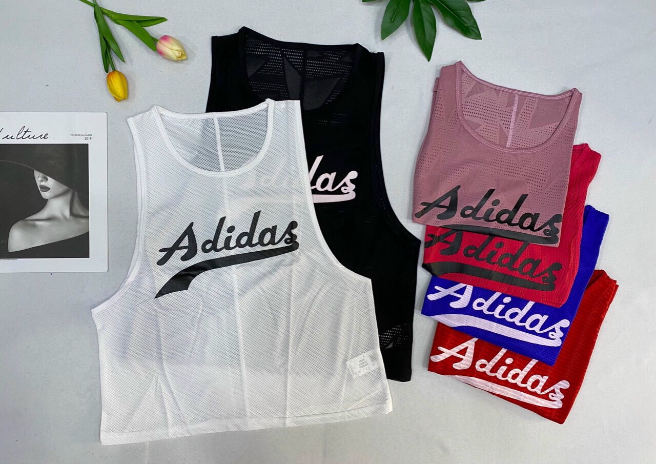 Áo Tank Nữ Lưới Logo Phản Quang Chất Xịn