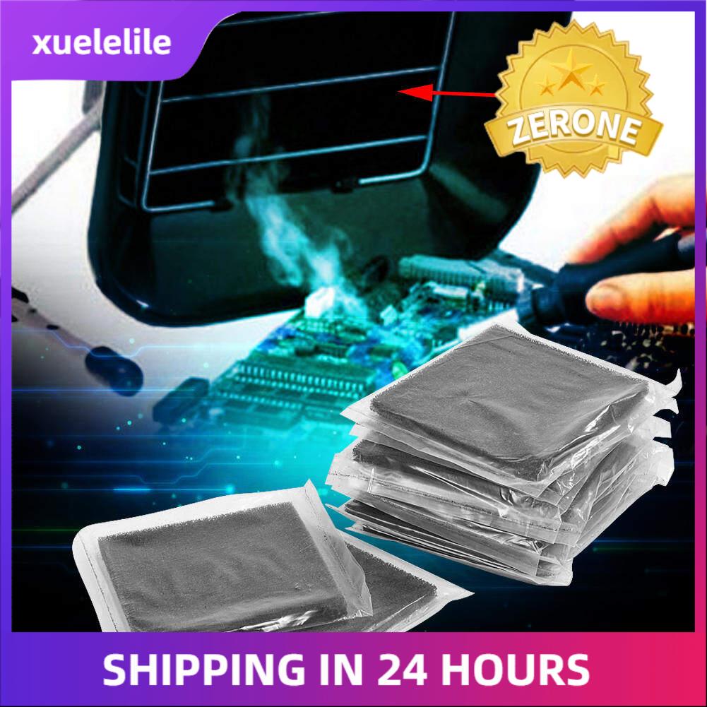 10pcs Activated Carbon Filters 13cm x 13cm for Soldering Fume Filter Soldering Smoke Absorber Fume Extractor
