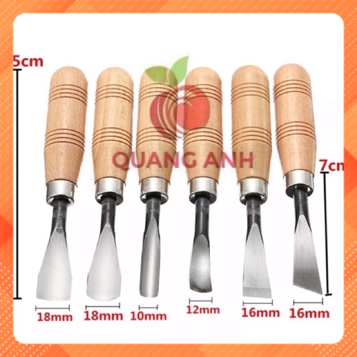 Bộ đục cây cảnh,gỗ mỹ nghệ 6 món