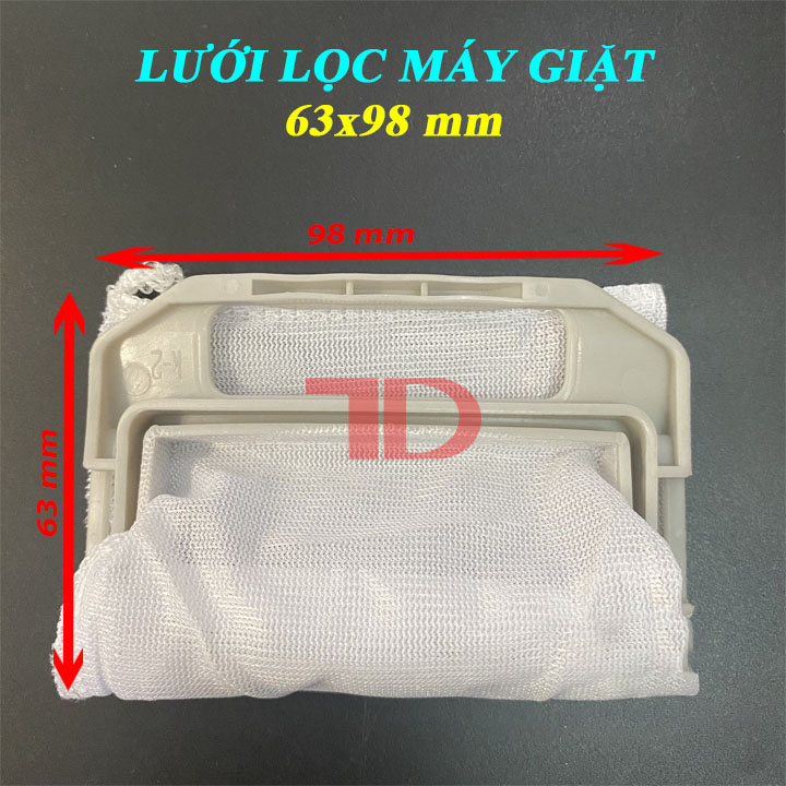 Lưới lọc máy giặt 63x98mm Điện Lạnh Thuận Dung