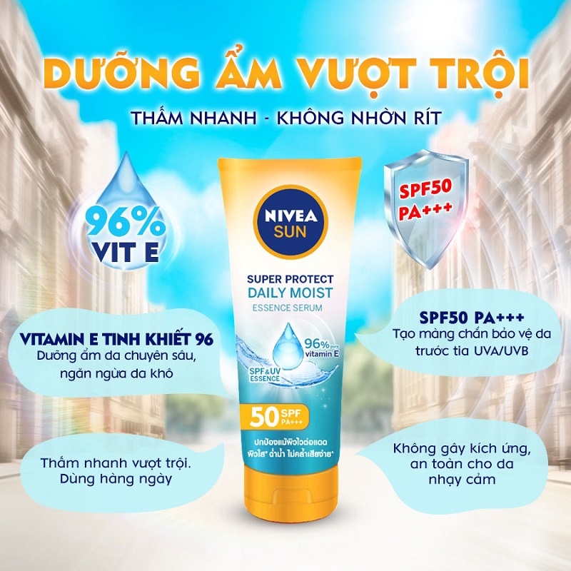 Nivea Extra Protect Daily Moist Essence Serum SPF50 PA+++ 180ml