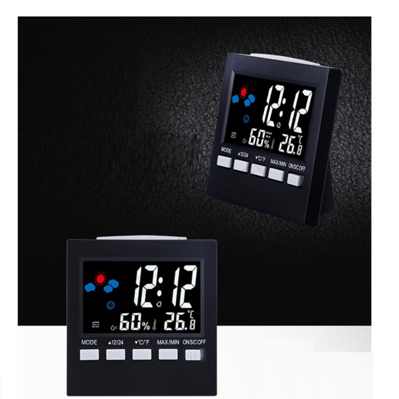 SIÊU HOT - Dong ho do nhiet do,dong ho do do am,Đồng hồ LED đo nhiệt độ và độ ẩm thông minh 206884