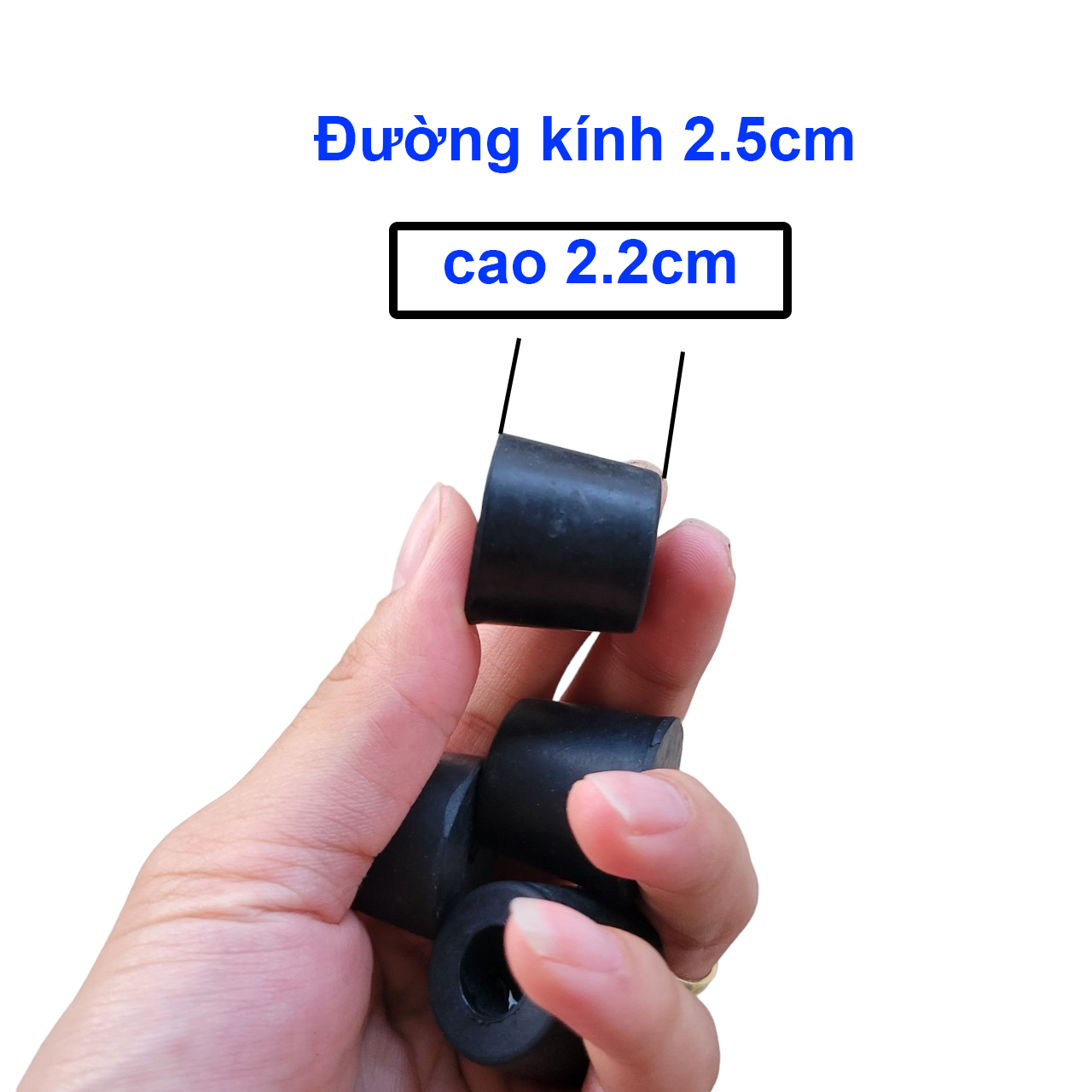 Đế Lót Loa Ampli Cao Su Có Lót Long Đền (1 BỘ 4 CÁI) DCS