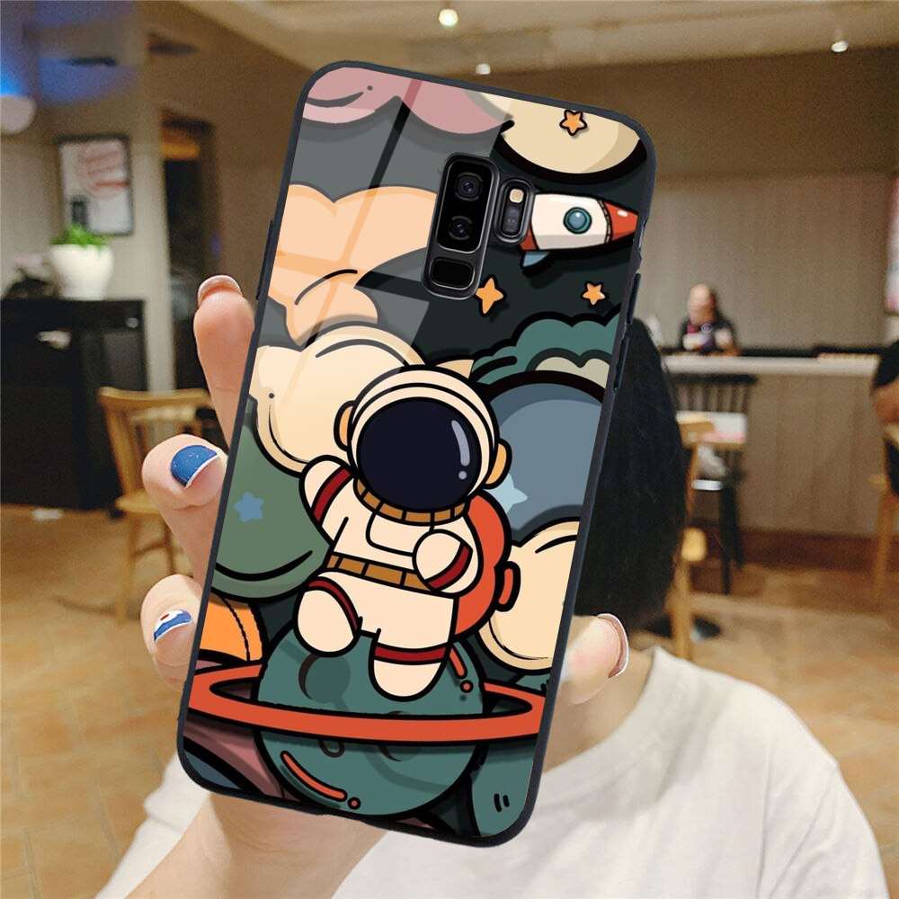 Ốp Lưng SAMSUNG S9, S9 PLUS mặt kính cao cấp phi hành gia