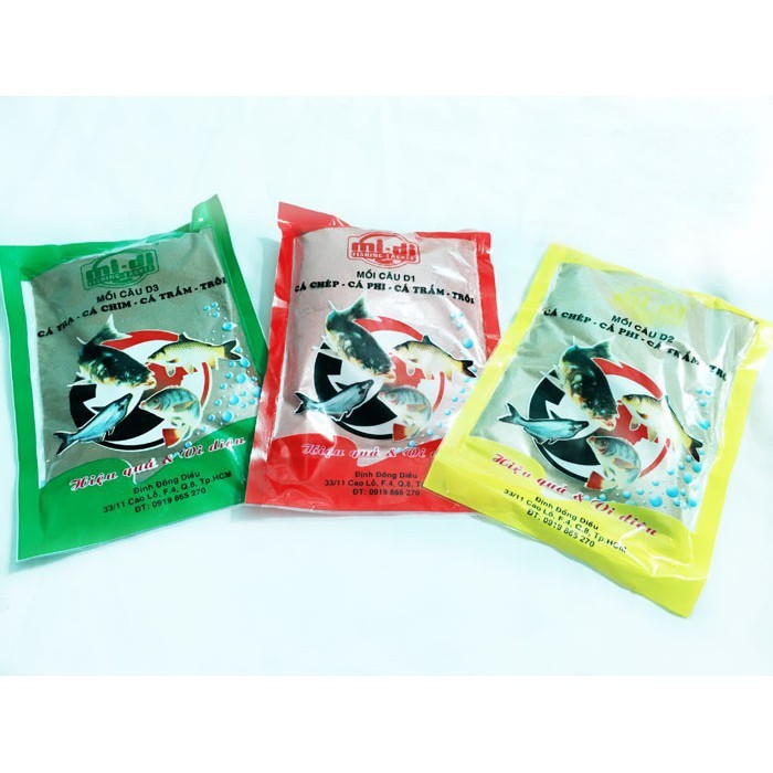 Mồi Câu Cá D1,D2,D3  Nhạy