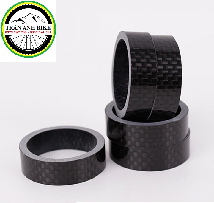 Vòng Chêm Cổ Xe Đạp Carbon 3mm 5mm 10mm
