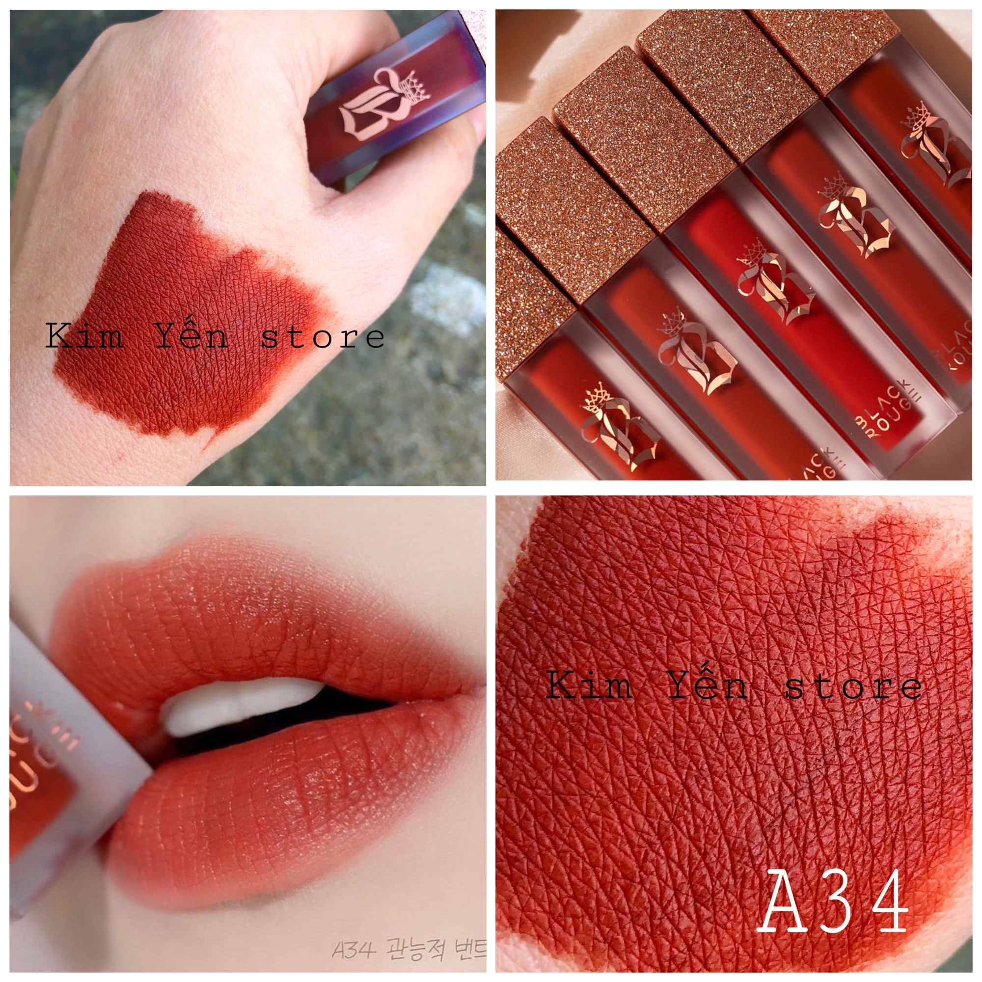 Son Black Rouge Air Fit Velvet Tint ver 7 full màu