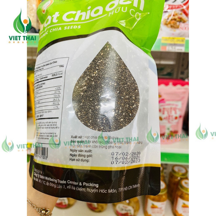 Hạt Chia Hữu Cơ [  ] Hạt Chia Đen Bolivia ( Gói 500Gr ) - Yêu Hạt