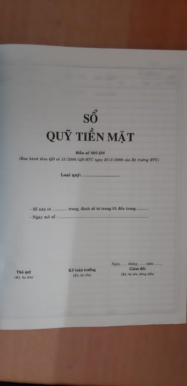 [HCM]Sổ quỹ tiền mặt (2 cuốn)