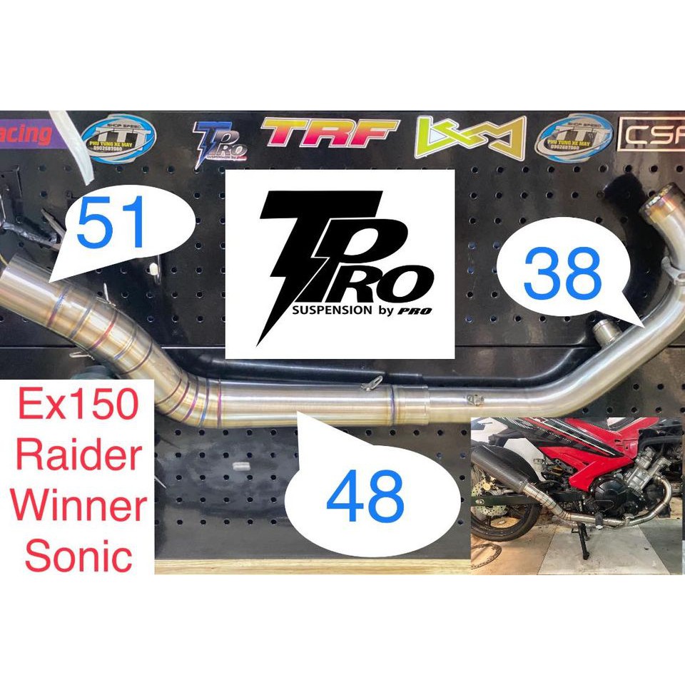 Lon pô NLK  ống xả giảm thanh tăng tốc / CỔ BÔ  INOX 304  ( 2 KHÚC )