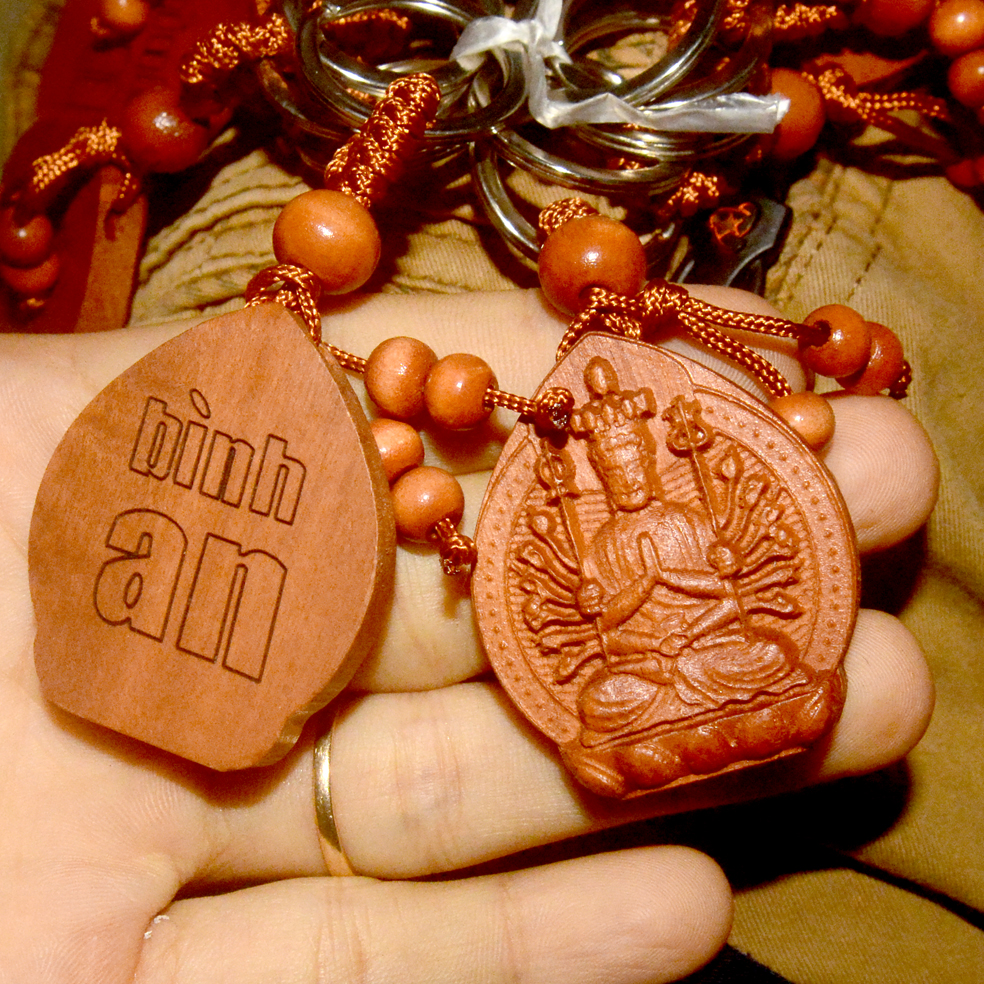 [HCM]Móc xâu chìa khóa hình Phật bằng gỗ-Nhiều Mẫu